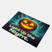 Light Up the Night Jack-O-Lantern Halloween ドアマット (アングル)