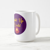 Light Up the World ✨ | Minimal Elegant Diwali コーヒーマグカップ (正面右)