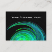 LIGHT VORTEXアクアブルーグリーンフラクタルスワーズ 名刺 (裏面)