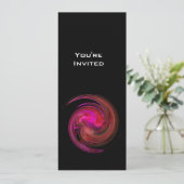 LIGHT VORTEX明るいピンクの赤い紫の紫の黒 招待状 (スタンド正面)