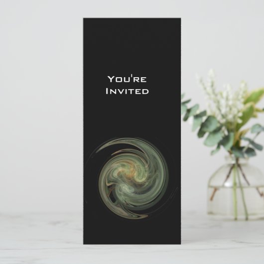 LIGHT VORTEX明るい黄色の白い灰色の黒 招待状 (スタンド正面)