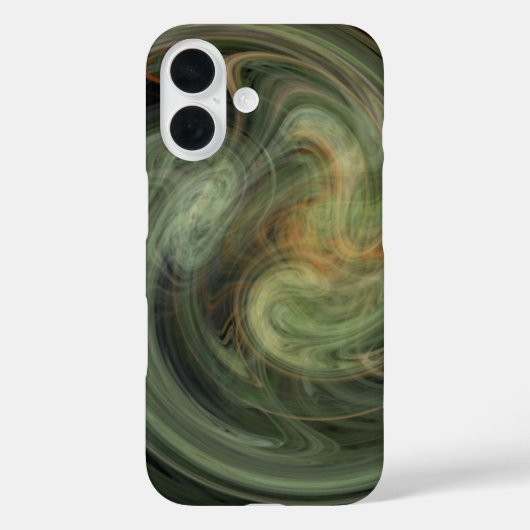 LIGHT VORTEX /オレンジグレー抽象芸術 Case-Mate iPhoneケース (裏面)