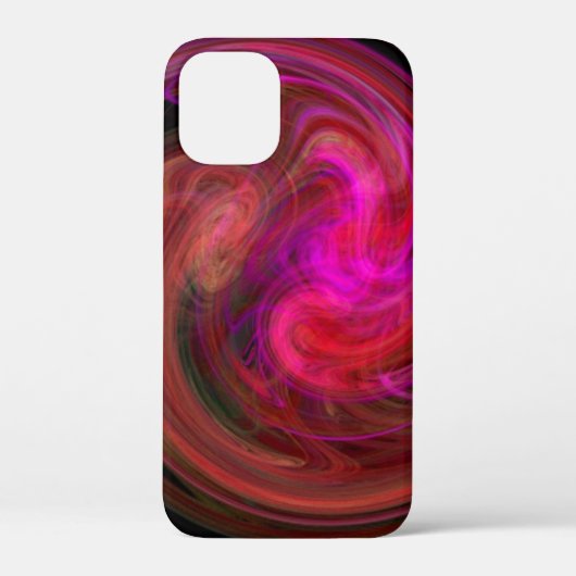 LIGHT VORTEX /ピンク鮮やか明るい赤紫色赤抽象芸術 Case-Mate iPhoneケース (裏面)