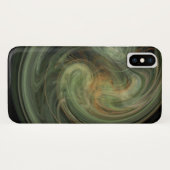 LIGHT VORTEX、白鮮やか灰色の黄色 Case-Mate iPhoneケース (裏面(横))