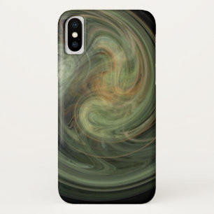 LIGHT VORTEX、白鮮やか灰色の黄色 iPhone X ケース