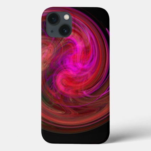 LIGHT VORTEX、赤鮮やか色 Case-Mate iPhoneケース (裏面)