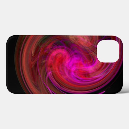 LIGHT VORTEX、赤鮮やか色 Case-Mate iPhoneケース (裏面 (横))