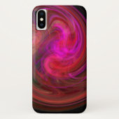 LIGHT VORTEX、赤鮮やか色 Case-Mate iPhoneケース (裏面)