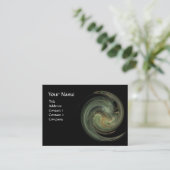 LIGHT VORTEX、黒鮮やか灰色 名刺 (スタンド正面)