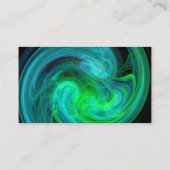 LIGHT VORTEX、黒鮮やか緑の黄色の青 名刺 (裏面)