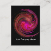 LIGHT VORTEX、黒鮮やか赤紫バイオレット 名刺 (裏面)