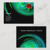 LIGHT VORTEX RUBY – 青い緑の黒い赤 名刺 (正面/裏面)