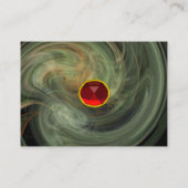 LIGHT VORTEX RUBY – 黄色の灰色の白い黒の赤 名刺 (裏面)