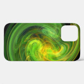 LIGHT VORTEX / Yellow 鮮やか Green抽象芸術 Case-Mate iPhoneケース (裏面 (横))