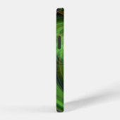 LIGHT VORTEX / Yellow 鮮やか Green抽象芸術 iPhoneケース (右側面)