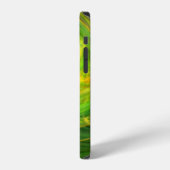 LIGHT VORTEX / Yellow 鮮やか Green抽象芸術 iPhoneケース (左側面)