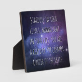 Light Warrior Cosmos Poem フォトプラーク (正面)