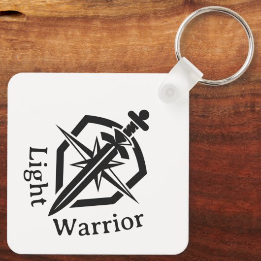 Light Warrior Sword And Shield キーホルダー (裏面)
