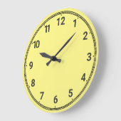 Light yellow ラージ壁時計 (傾斜)