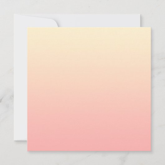 Light Yellow and Pink Gradient サンキューカード (正面)