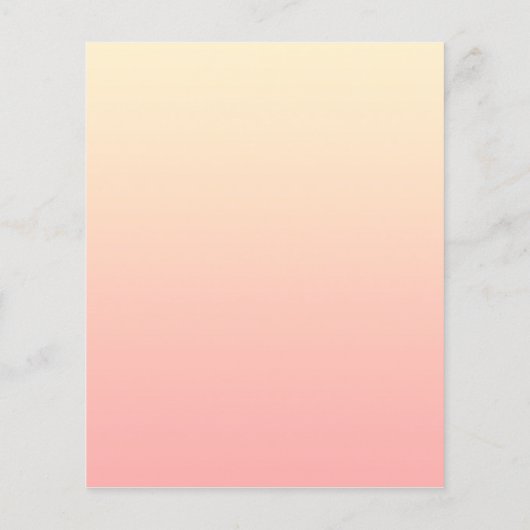 Light Yellow and Pink Gradient チラシ (裏面)