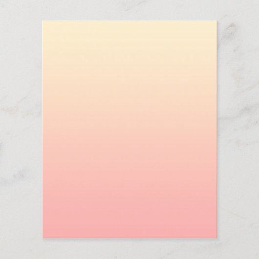 Light Yellow and Pink Gradient チラシ (正面)