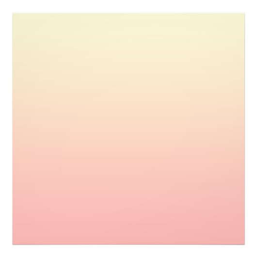 Light Yellow and Pink Gradient フォトプリント (正面)