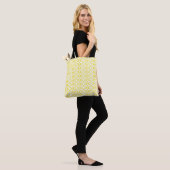 Light Yellow Circular Pattern Tote トートバッグ (モデル)