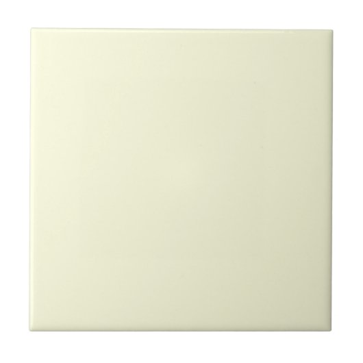 Light Yellow Solid Color Tile タイル (正面)