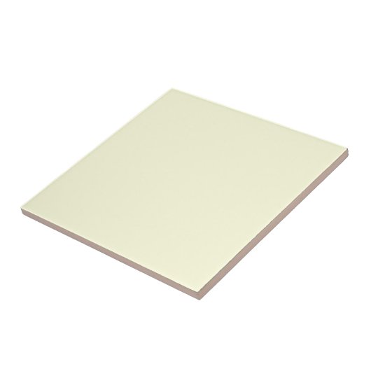 Light Yellow Solid Color Tile タイル (側面)