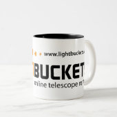 LightBucketsのロゴのマグ ツートーンマグカップ (正面右)