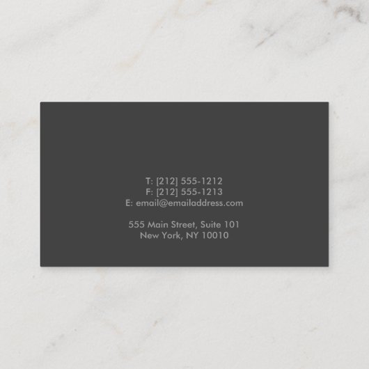 LIGHTBULBロゴNo. 2名刺 名刺 (裏面)