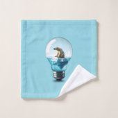 Lightbulb Iceberg - Polar Bear in a Lightbulb バスタオルセット (ウォッシュタオル)