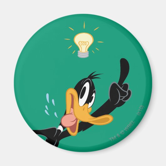 Lightbulb over DAFFY DUCK™'s Head マグネット (正面)