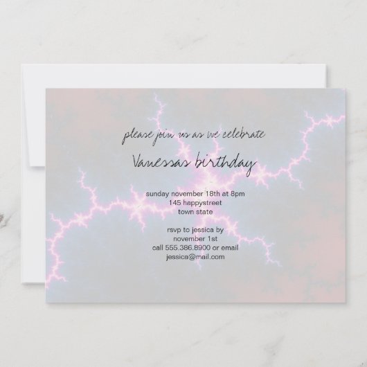 Lightcleave - Fractal Art 招待状 (裏面)