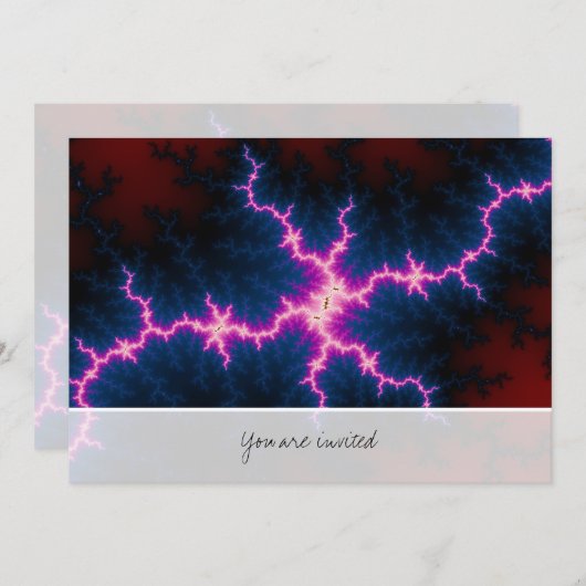 Lightcleave - Fractal Art 招待状 (正面/裏面)