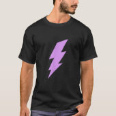 Lightening Bolt in Lavender Purple Pastel Aestheti Tシャツ (正面)