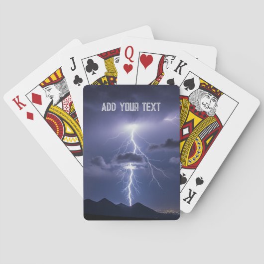 Lightening Bolt Storm Playing Cards Multiple games トランプ (裏面)