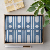 Lighter Blue Bone Inlay Dots Border Decoupage 薄葉紙 (ギフト)