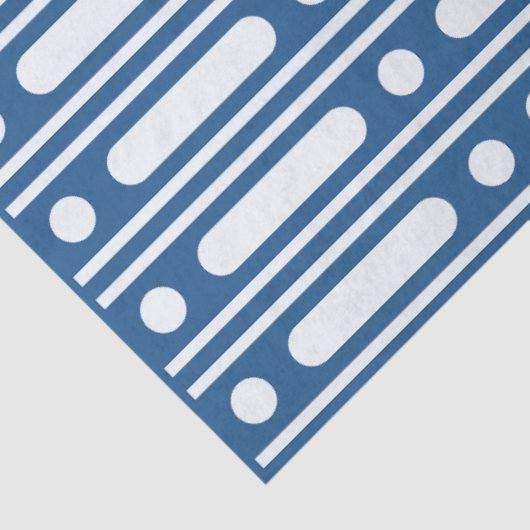 Lighter Blue Bone Inlay Dots Border Decoupage 薄葉紙 (詳細)