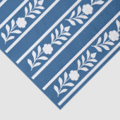 Lighter Blue Bone Inlay Floral Border Decoupage 薄葉紙 (詳細)