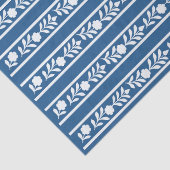 Lighter Blue Bone Inlay Floral Border Decoupage 薄葉紙 (詳細)