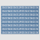 Lighter Blue Bone Inlay Floral Decoupage 薄葉紙 (正面)