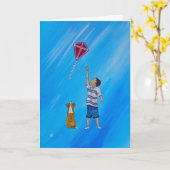 Lighter than Air Painting by Alfred Fox カード (黄色い花)