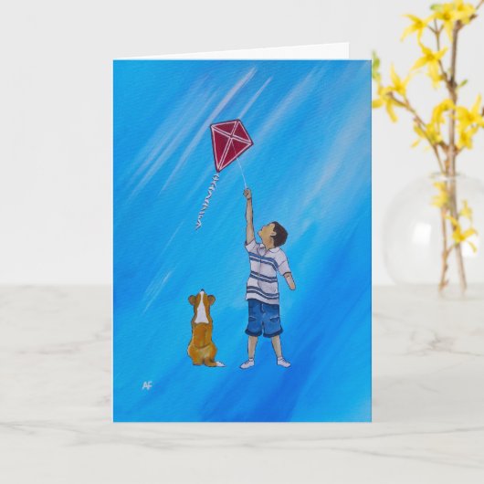 Lighter than Air Painting by Alfred Fox カード (黄色い花)