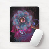 'LightFlowerバラ2, In Blue'マウスパッド マウスパッド (マウス)