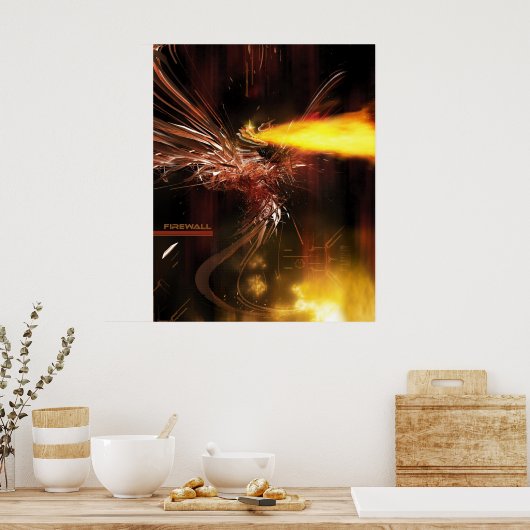 Lightformによるファイアウォール ポスター (キッチン)