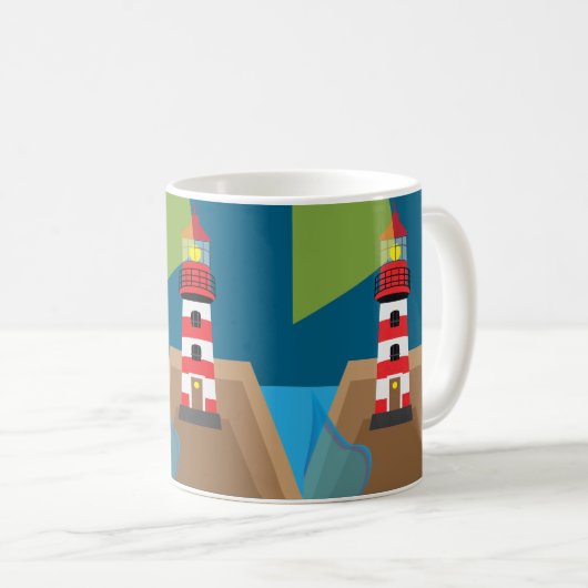 Lighthouse コーヒーマグカップ (正面右)