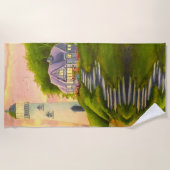 Lighthouse ビーチタオル (正面)