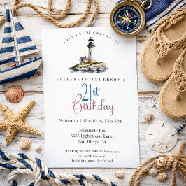 Lighthouse 21st Birthday 招待状